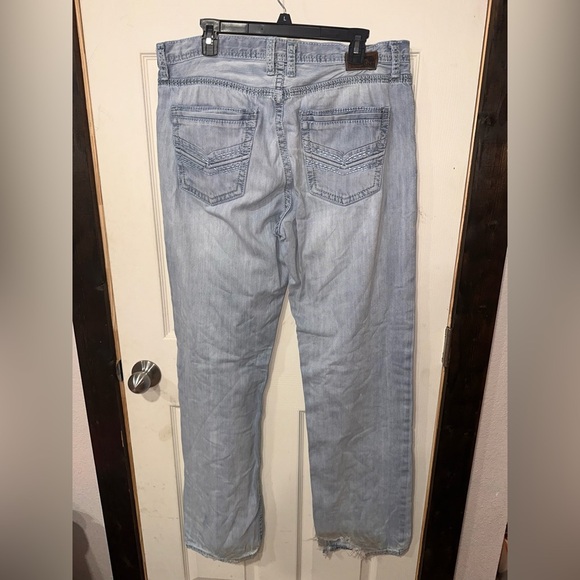 BKE Denim Tyler Straight Men’s Light Wash Jeans - Picture 2 of 3
